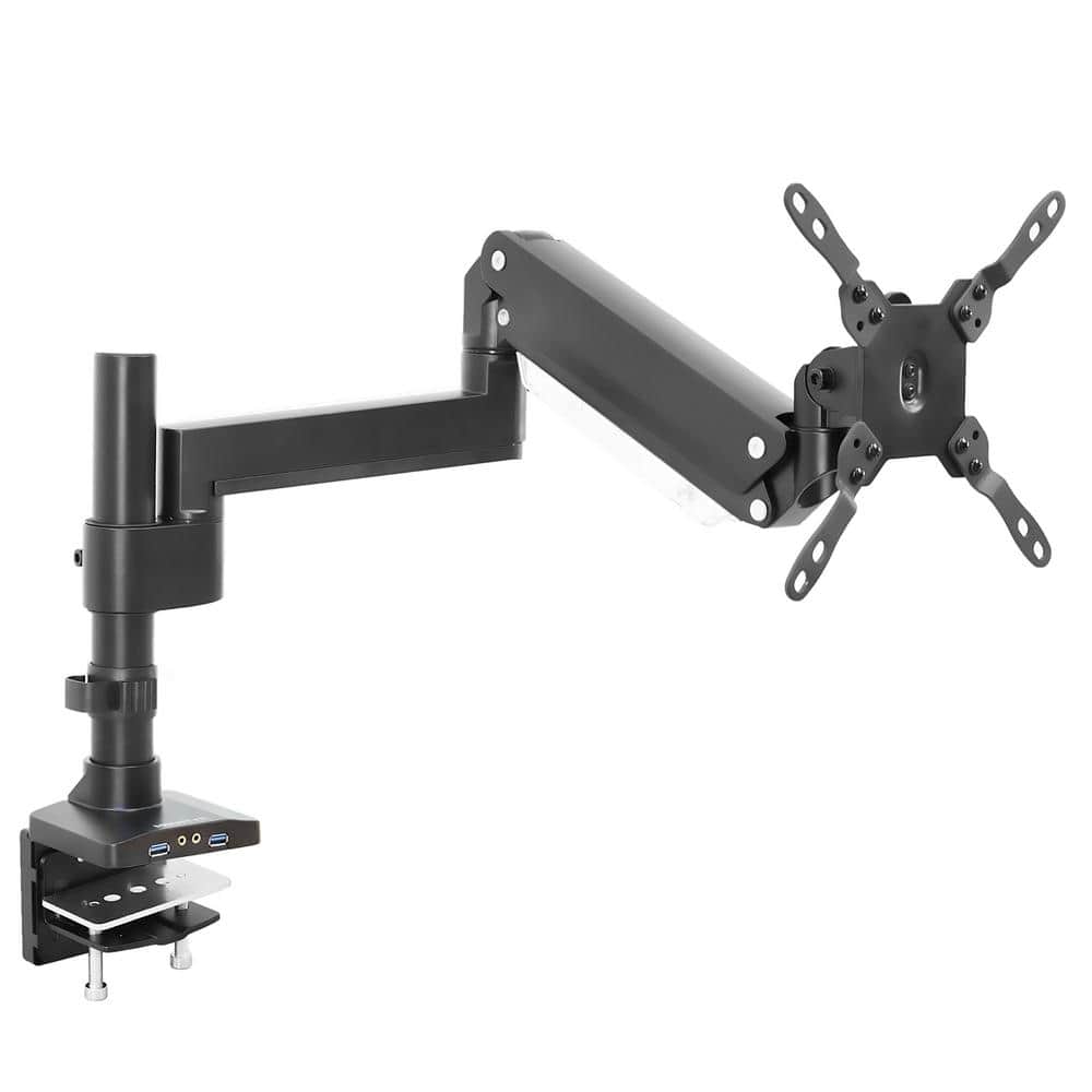 mount-it! Single Monitor Desk Mount with USB and Multi-Media Ports for  Monitors up to 34 in. MI-4771 - The Home Depot