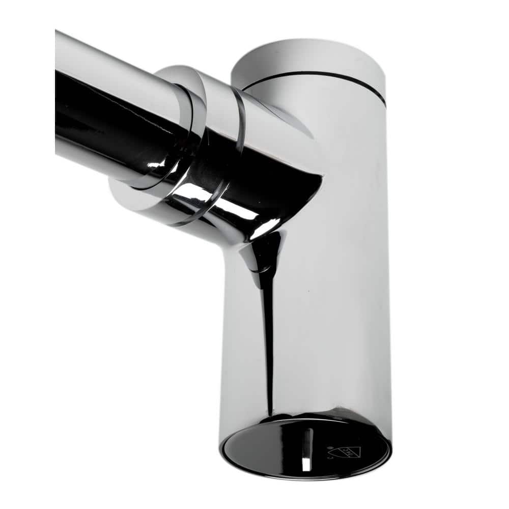 Polished Chrome Modern Round Decorative Bottle P-Trap