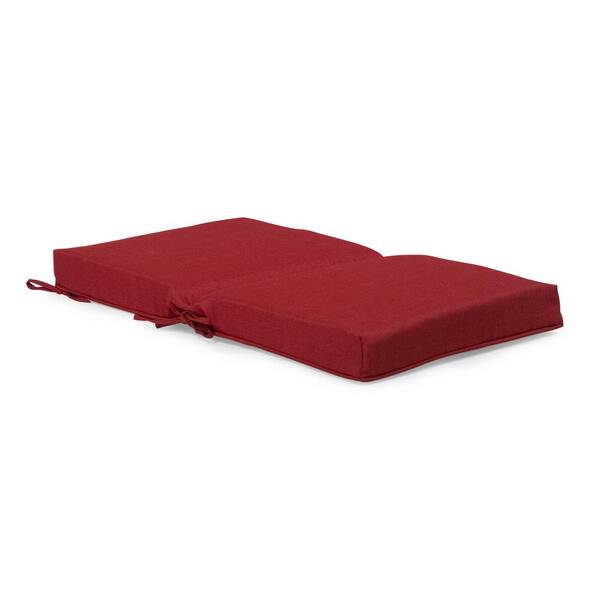 midback outdoor patio cushion in chili