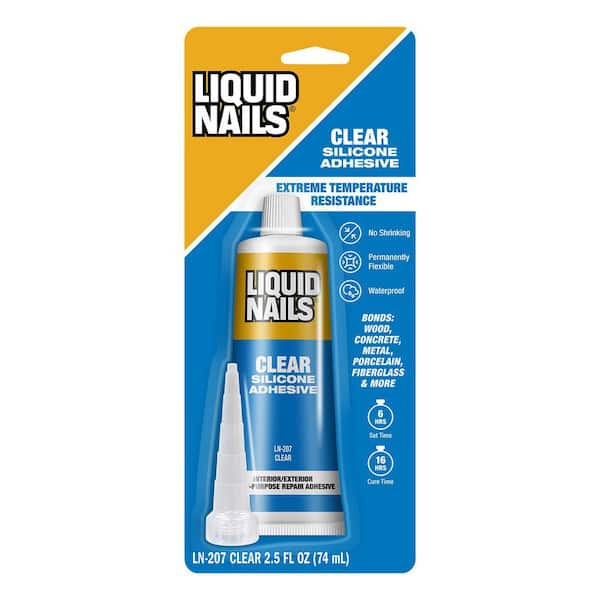 Liquid Nails 2.5 oz. Clear Small Projects Silicone Adhesive
