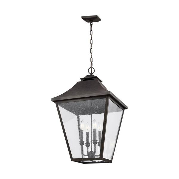 Generation Lighting Galena 4-Light Sable Outdoor Pendant Light