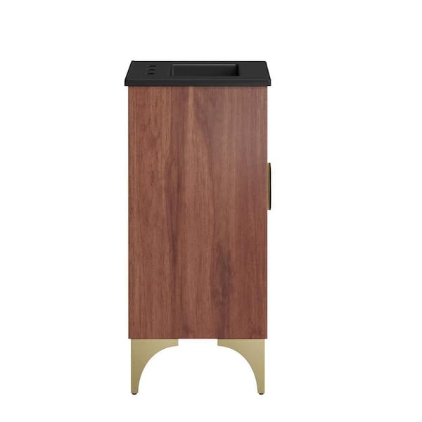 Daylight 18 in. Bathroom Vanity in Black Walnut