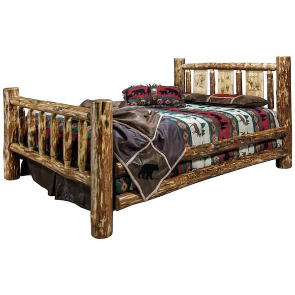 Log bed deals frame twin