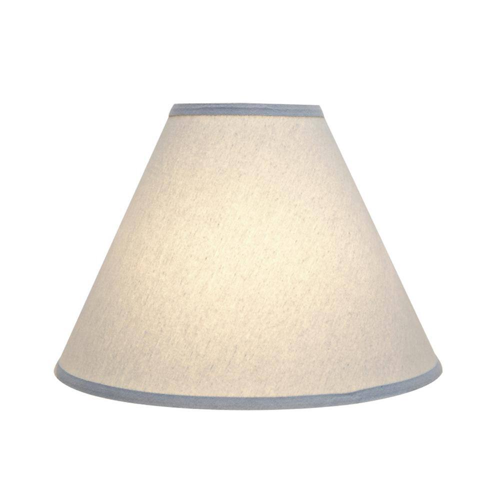 Light Blue Faux Brussels Fabric Empire Lamp Shade