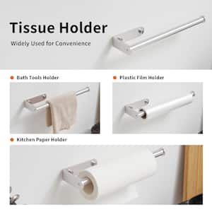 Wall Mount Paper Towel Holder Bulk-Self-Adhesive Under Cabinet in Brushed Nickel