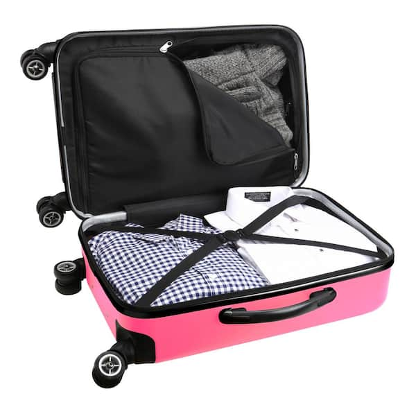 Denco Sports Luggage NFL Hardside Spinner - 20 - Pink/Miami Dolphins