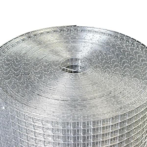 Runesay 36 in. x 100 ft. Iron Hardware Cloth Welded Cage Wire Chicken Fence  mesh Rolls Square Chicken Wire Netting Raised CAGEPOIUYTR04 - The Home Depot