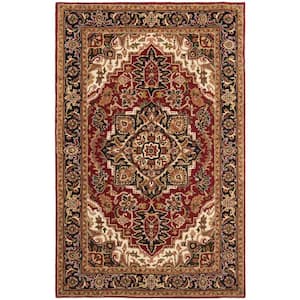 Classic Red/Navy 10 ft. x 14 ft. Border Area Rug
