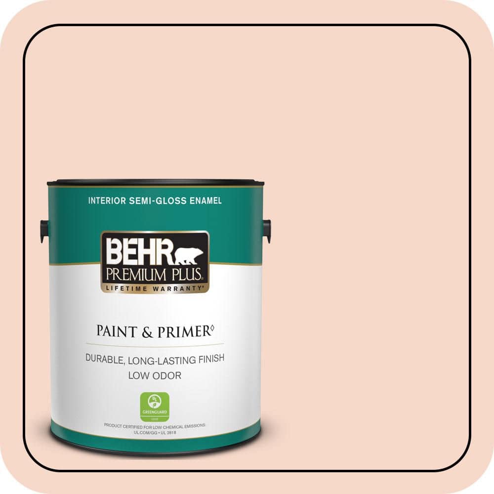 1 gal. #M200-1 Peach Sachet Semi-Gloss Enamel Low Odor Interior Paint & Primer price history on PriceWatchPro