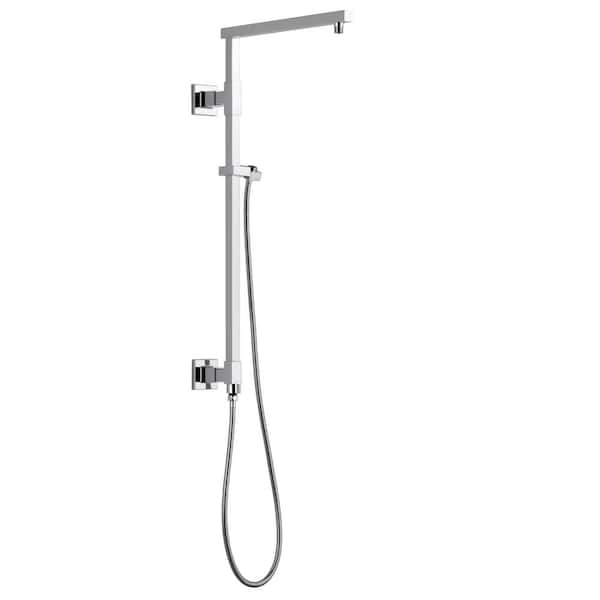 Delta Emerge Angular Modern 26 in. Column Shower Bar in Lumicoat Chrome