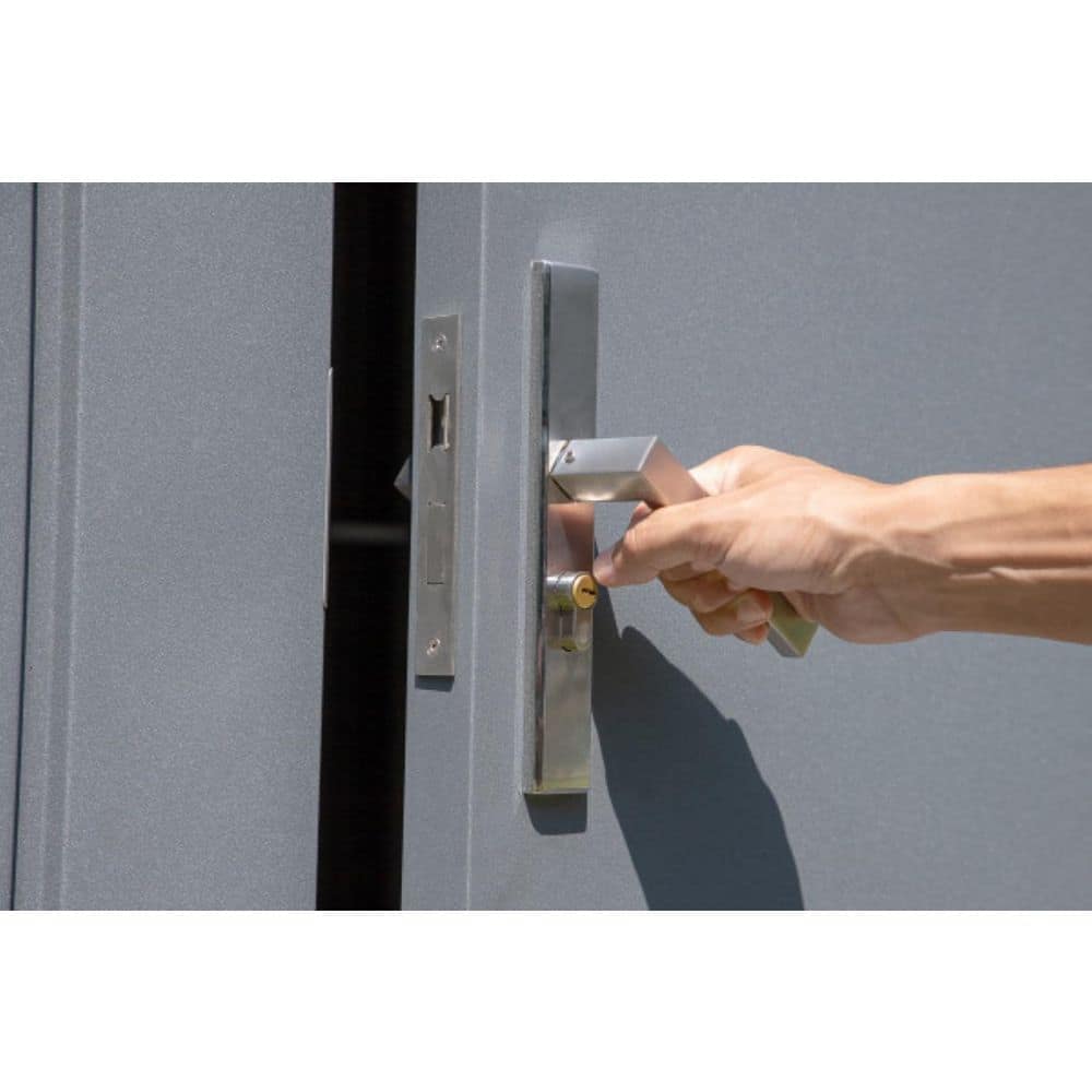 Everest Charcoal Steel Garage Kit with Roll-Up Door