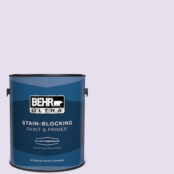 BEHR ULTRA 1 gal. #P560-1 Blissful Extra Durable Satin Enamel Interior Paint & Primer