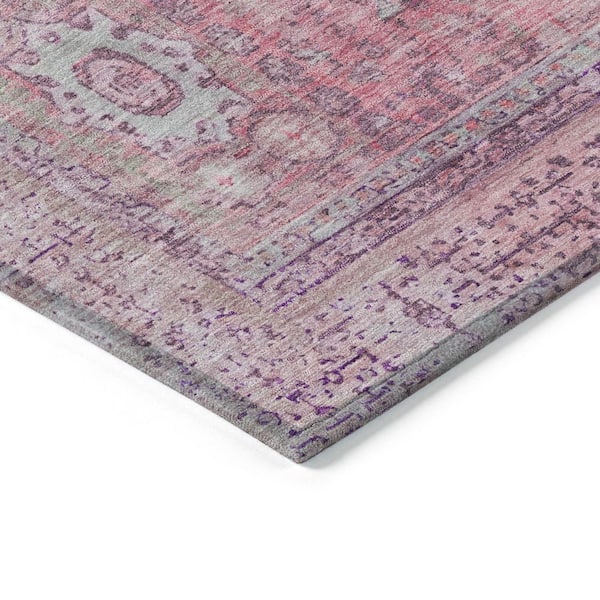 Chantille Machine Washable Indoor/Outdoor Abstract ACN1740 Pink 3 ft. x 4 ft. Area Rug