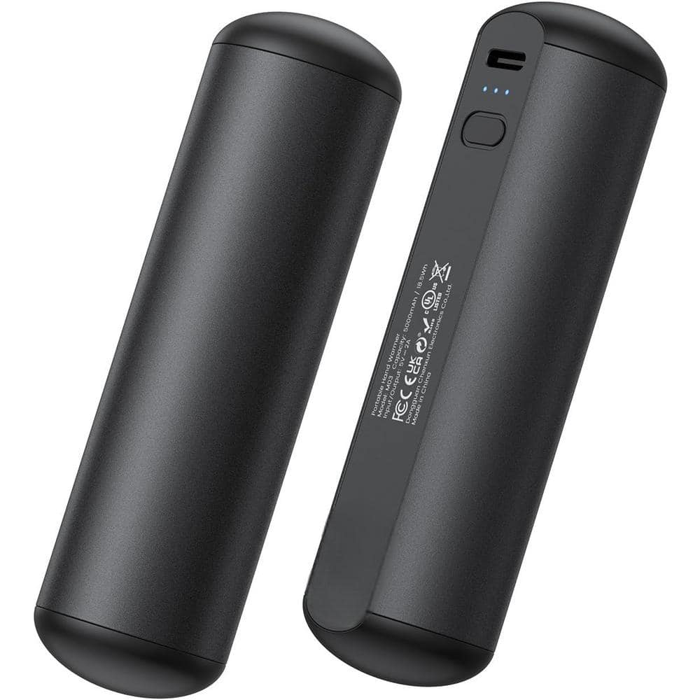10000mAh Magnetic Electric Handwarmers Portable Power Bank in Black (2-Pack