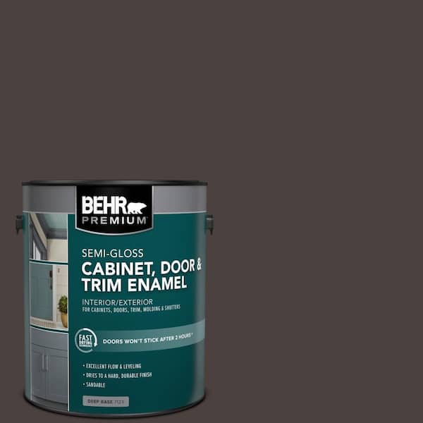 BEHR PREMIUM 1 gal. #PPU5-20 Sweet Molasses Semi-Gloss Enamel Interior/Exterior Cabinet, Door & Trim Paint
