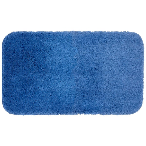 Mohawk Home Pure Perfection Wedgewood 17 in. x 24 in. Nylon Machine Washable Bath Mat