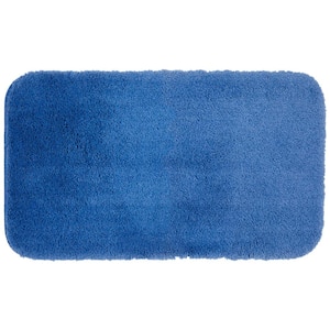 Pure Perfection Wedgewood 24 in. x 40 in. Nylon Machine Washable Bath Mat