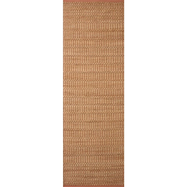 Angela Rose Colton 2 ft. 6 in. x 8 ft. Natural/Clay Contemporary Runner Rug