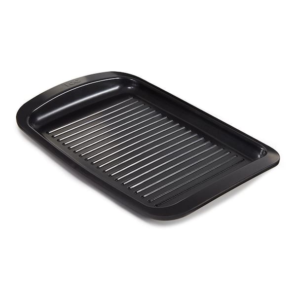 Graphite 12.75 in. x 8.25 in. Nonstick Cast Aluminum Teppanyaki Grill Plate, Black