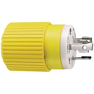 30A 125V Locking Plug - Yellow