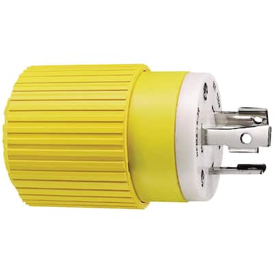 30A 125V Locking Plug - Yellow