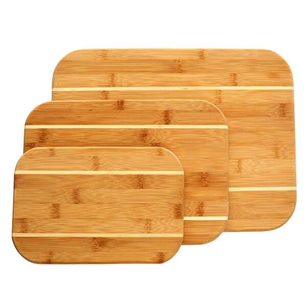 Gibson Home Dewport 3-Piece Bamboo Cutting Board Set