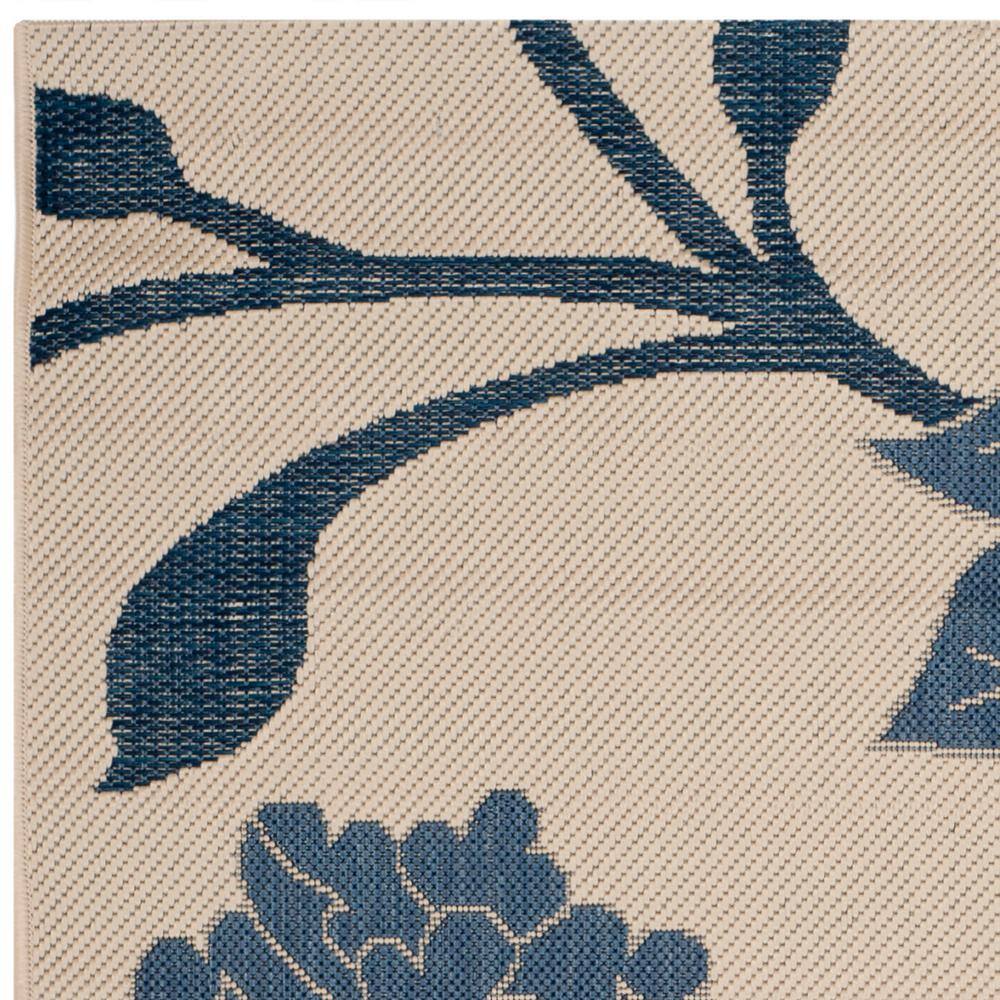 Elysian Blue 47" Rectangular Easy-Care Outdoor Area Rug