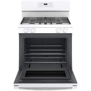 30 in. 4.8 cu. ft. Freestanding Gas Range in White