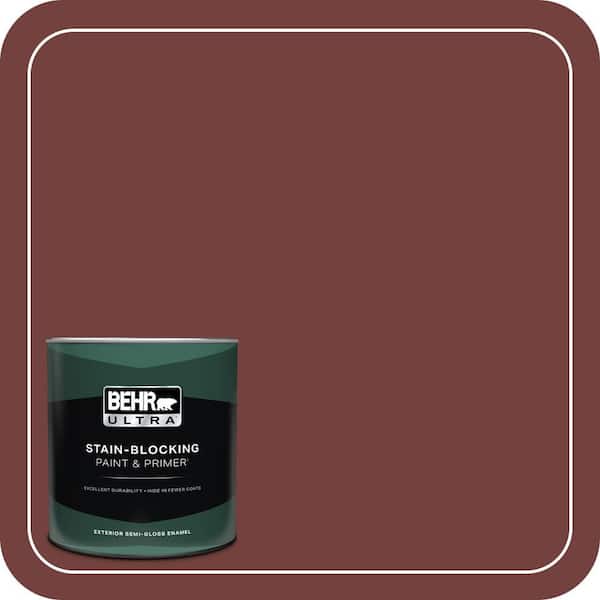 BEHR ULTRA 1 qt. #ECC-27-1 Red Pines Semi-Gloss Enamel Exterior Paint & Primer