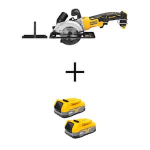 ATOMIC 20-Volt MAX Cordless 4-1/2 in. Circular Saw (Tool-Only) with Bonus 20-Volt MAX Li-Ion 4.0 Ah Compact Battery Pack