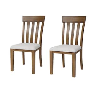 Adela Natural Mid-century Modern PolyesterDining Chair with Odor-Free and Eco-Friendly Paint Set of 2