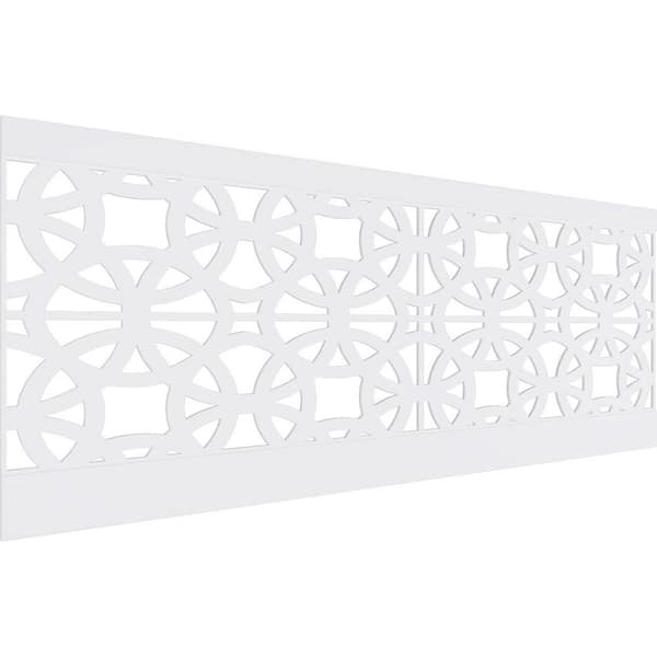 Ekena Millwork 36 in. H x 94-1/2 in. W 23.64 sq. ft. Brownsville PVC Wainscot Paneling Kit