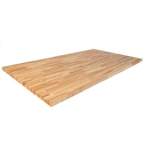 Unfinished Ash 6 ft. L x 39 in. D x 1.5 in. T Butcher Block Island Countertop