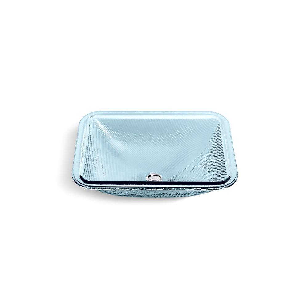 KOHLER Yepsen Glass Undermount Bathroom Sink in Translucent Dusk 28823