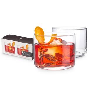 8 oz. Crystal Negroni Tumblers Lead-Free Premium Crystal Glass, Cocktail Glass Gift Set (Set of 2)