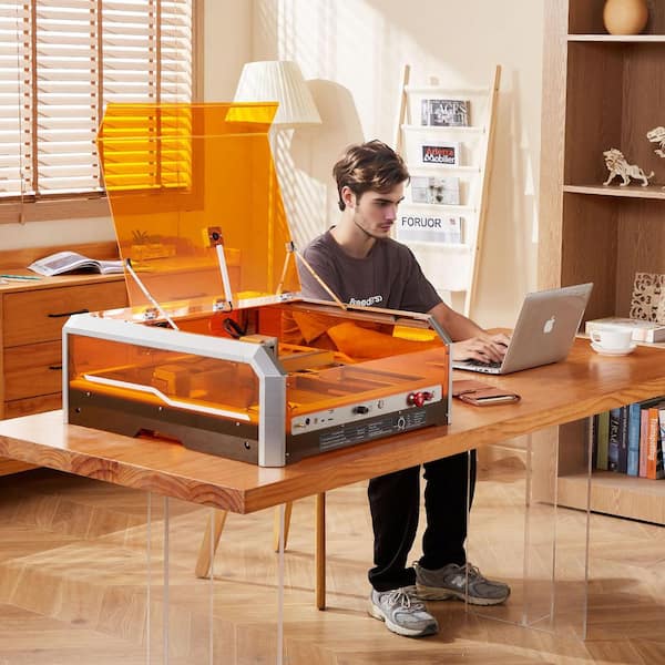 Laser Engraver, 20 W 15.7 x 15.7 in. Laser Engraving and Cutting Machine for Wood, Leather, Glass, Paper