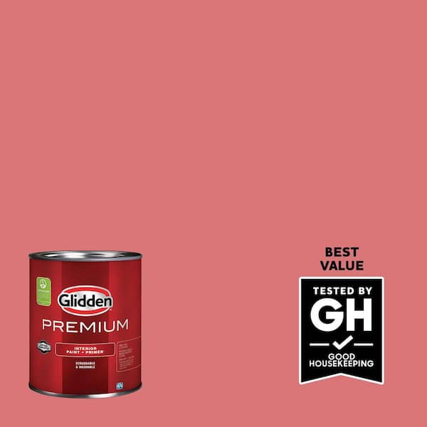 Glidden Premium 1 qt. PPG1187-5 Red Cedar Satin Interior Latex Paint