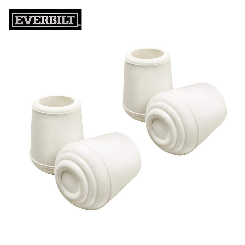 3/4 in. Off-White Rubber Leg Caps for Table, Chair, and Furniture Leg Floor Protectors (4-Pack) price history on PriceWatchPro