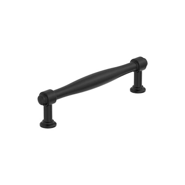 Enlivity 5-1/16  in. (128mm) Center-to-Center Matte Black Bar Cabinet Pull