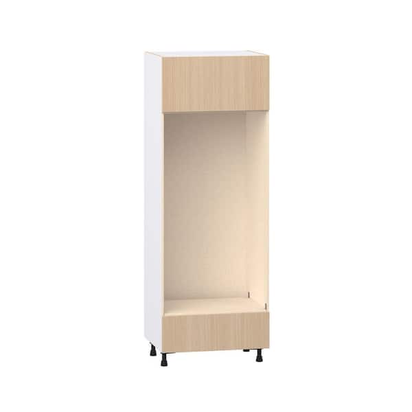 Timberline 30 in. W x 24.5 in. D x 84.5 in. H Assembled Shaker Double Oven Kitchen Cabinet in Mojavi Oak