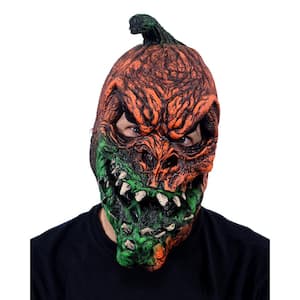 Harvester Evil Pumpkin Mask UV Black Light Reactive, Adult Halloween Costume, Unisex