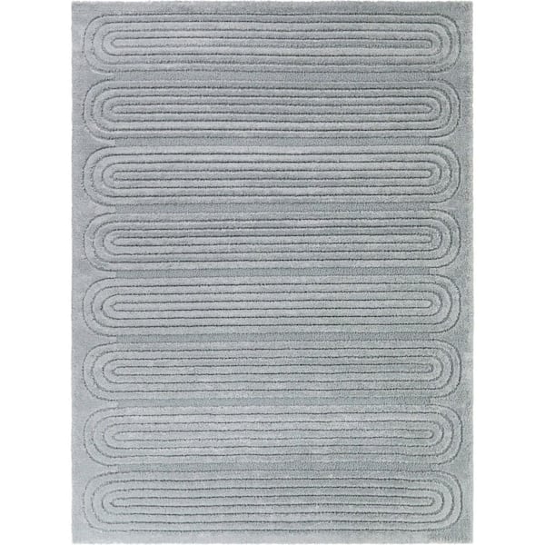 Ettore Teal 5 ft. 3 in. x 7 ft. Modern Arches Area Rug