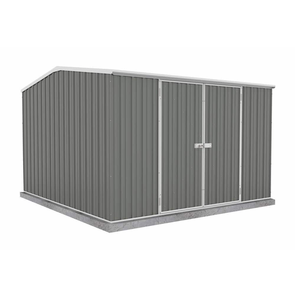 ABSCO Premier 10 ft. x 10 ft. Galvanized Steel Shed in Woodland