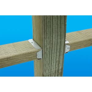 FB ZMAX Galvanized Fence Rail Bracket for 2x4 Nominal Lumber