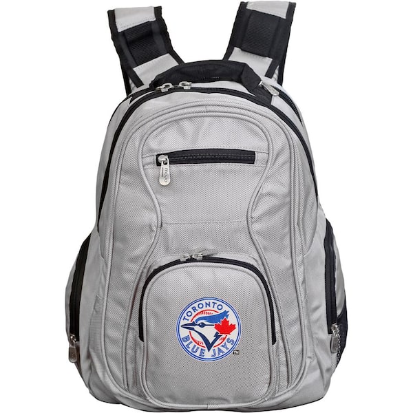 Mojo MLB Toronto Blue Jays 19 in. Gray Laptop Backpack