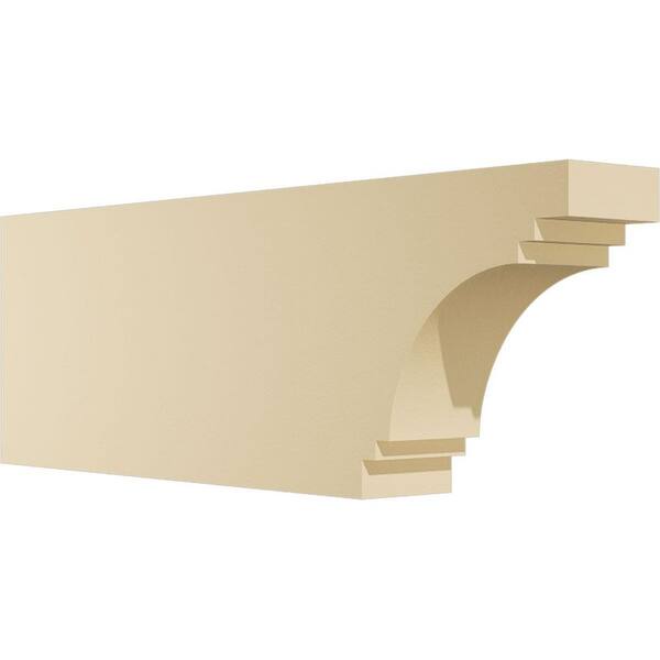 Ekena Millwork Standard Pescadero 4 in. W x 10 in. H x 30 in. D Signature Urethane Rafter Tail Outlooker