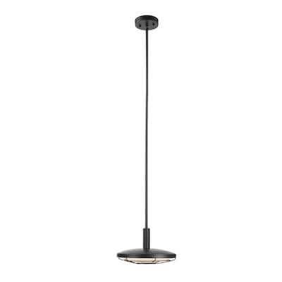 Skye LED Integrated Black Outdoor Indoor Dimmable Pendant Lighting with Frosted Diffuser