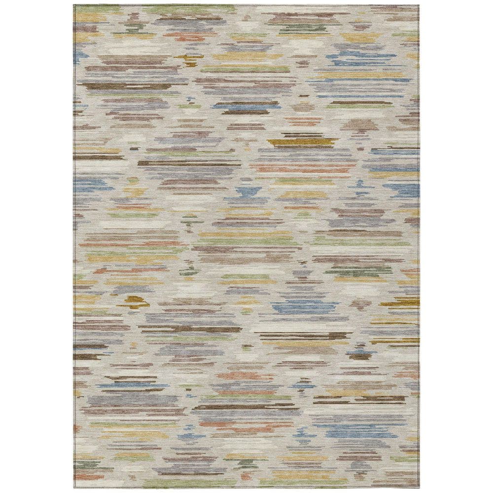 Chantille Machine Washable Indoor/Outdoor Abstract ACN2502 Beige 3 ft. x 5 ft. Area Rug price history on PriceWatchPro