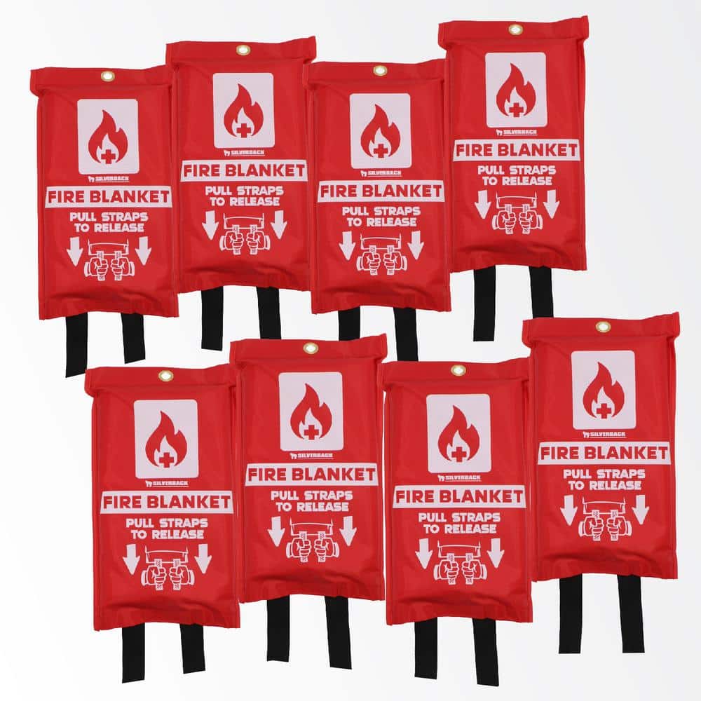 ADAMAX INC 40 in. x 40 in. Fire Blanket, ( 8-Pack) SBFB-4040-8