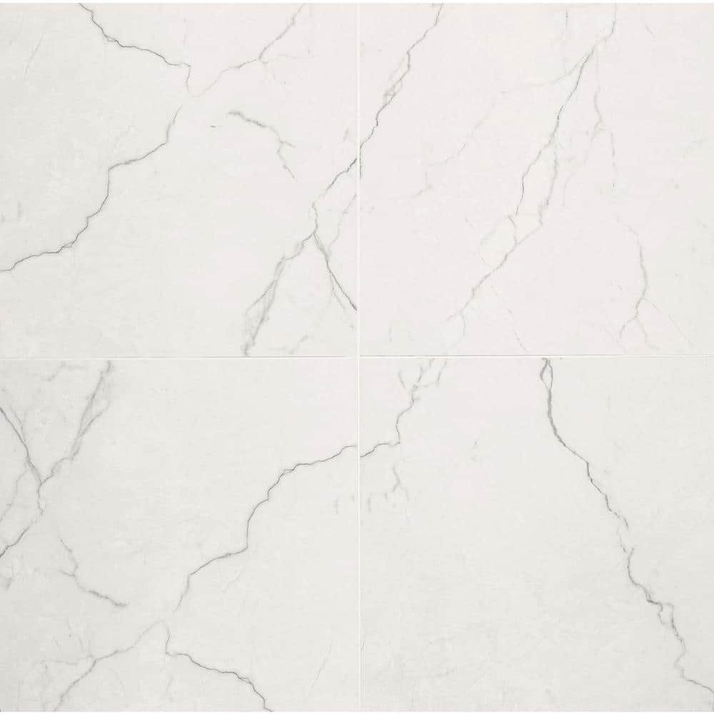 Msi Brighton Grey 24 In X 24 In Polished Porcelain Floor And Wall Tile 16 Sq Ft Case 5763